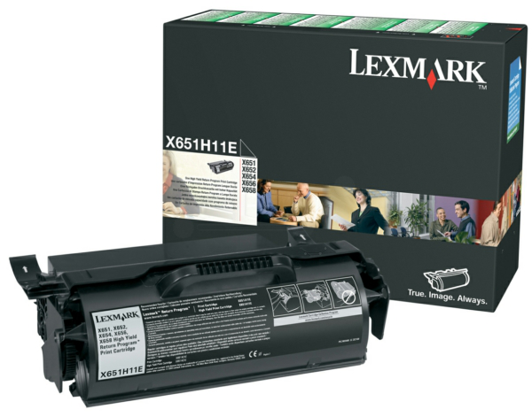 Original Lexmark X651A21E Toner Schwarz