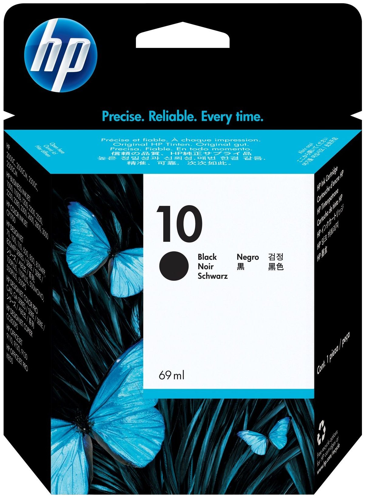 Original HP 10 | C4844A Tinte Schwarz ( 2022 )