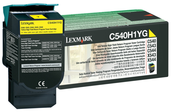 Original Lexmark C540H1YG Toner Gelb XL