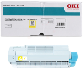 Original OKI 44318617 Toner Gelb