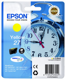 Original Epson 27 | C13T27044012 Tinte Gelb