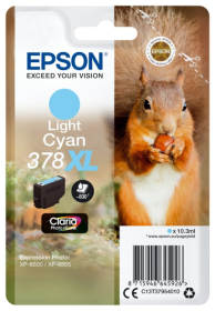 Original Epson 378XL | C13T37954010 Tinte hell Cyan XL