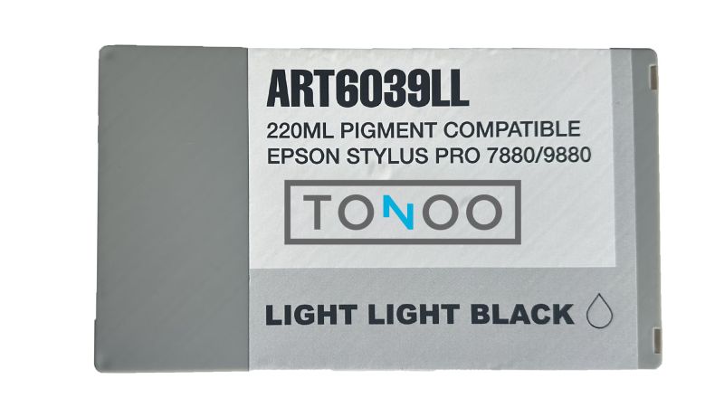 Tonoo® Tinte ersetzt Epson T6039 | C13T603900 |  light light Schwarz