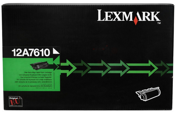 Original Lexmark 12A7610 Toner Schwarz XL