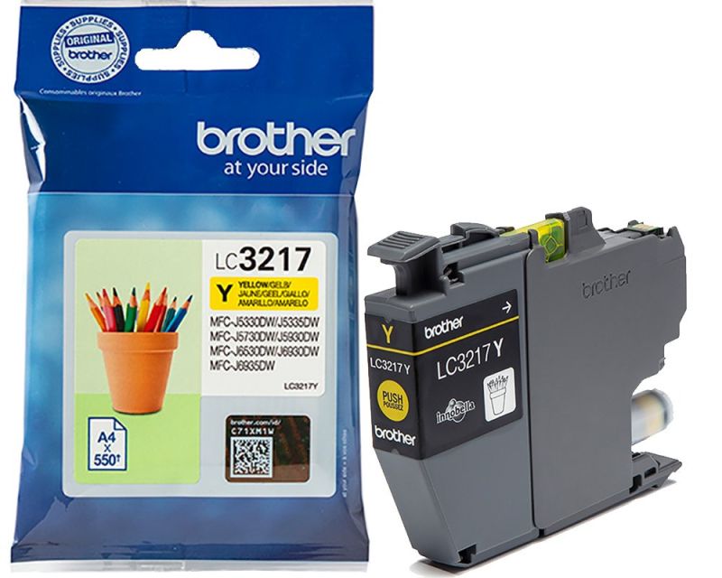 Original Brother LC3217Y Tinte Gelb