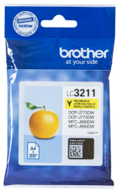 Original Brother LC3211Y Tinte Gelb