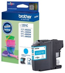 Original Brother LC221C Tinte Cyan