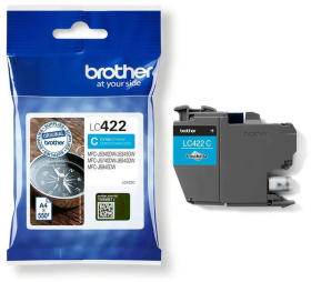 Original Brother LC422C Tinte Cyan