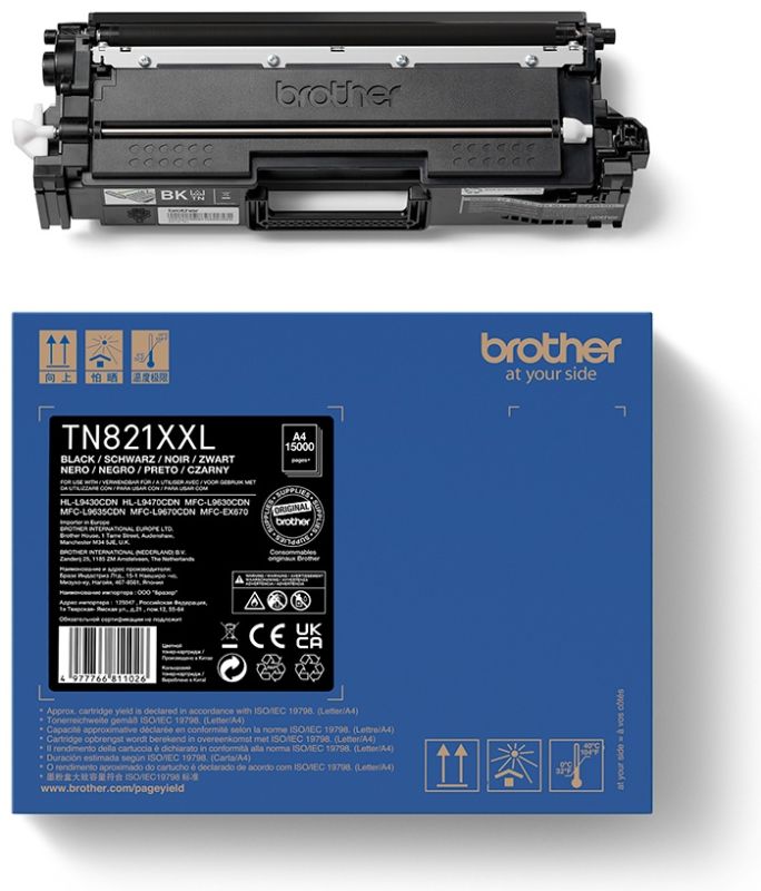 Original Brother TN821XXLBK | TN824BKP Toner Schwarz XXL