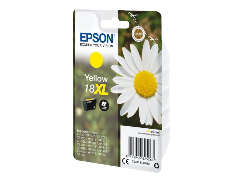 Original Epson 18XL | C13T18144012 | C13T18144022 Tinte Gelb XL ( 2025 )