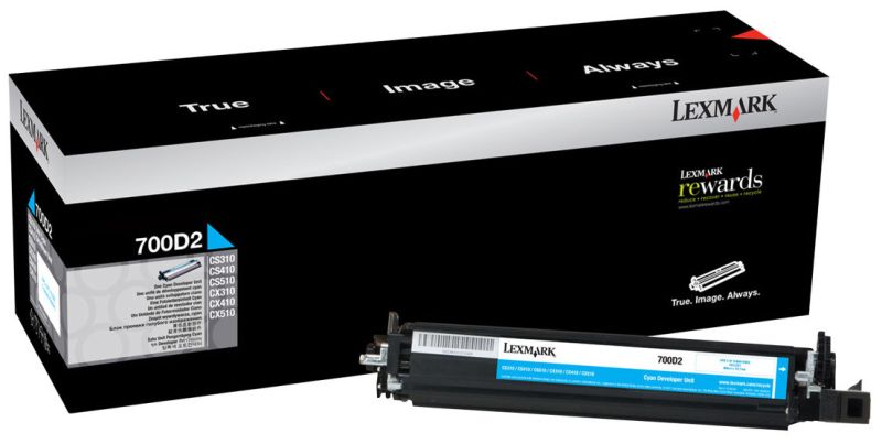 Original Lexmark 70C0D20 | 700D2 Entwicklereinheit Cyan
