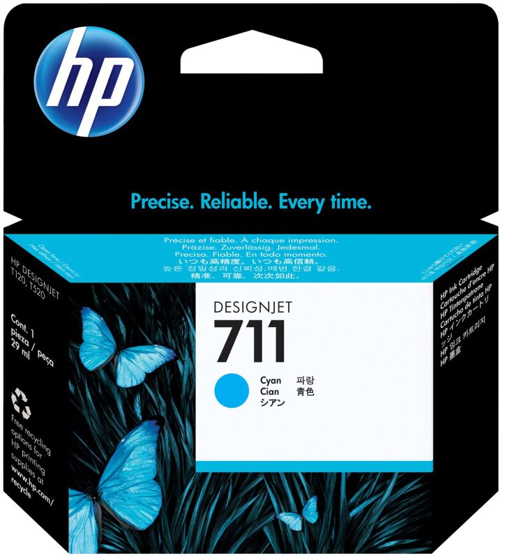 Original HP 711 | CZ130A Tinte Cyan