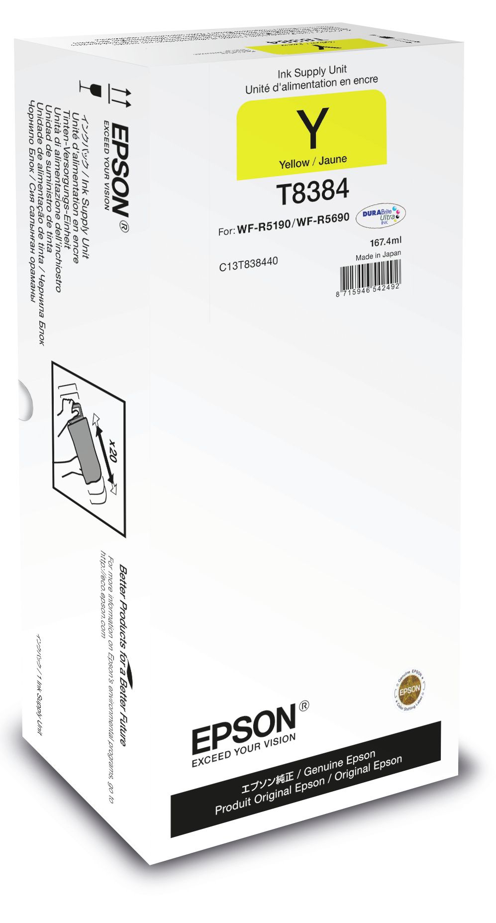 Original Epson T8384 | C13T838440 Tinte Gelb ( 2027 )