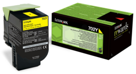 Original Lexmark 702Y | 70C20Y0 Toner Gelb