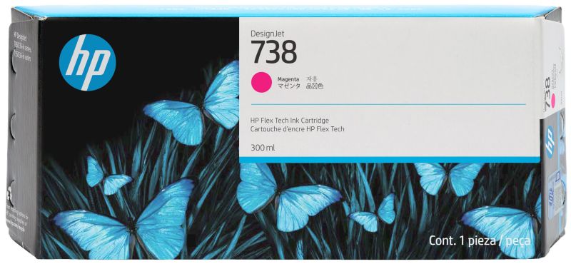 Original HP 738 | 676M7A Tinte Magenta XL