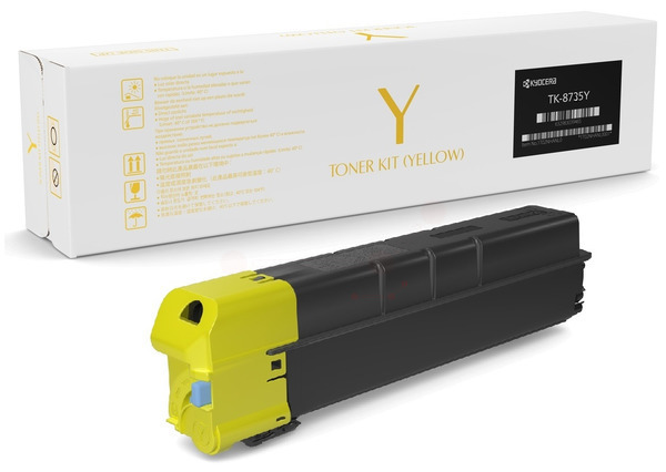 Original Kyocera TK8735Y | 1T02XNANL0 Toner Gelb 