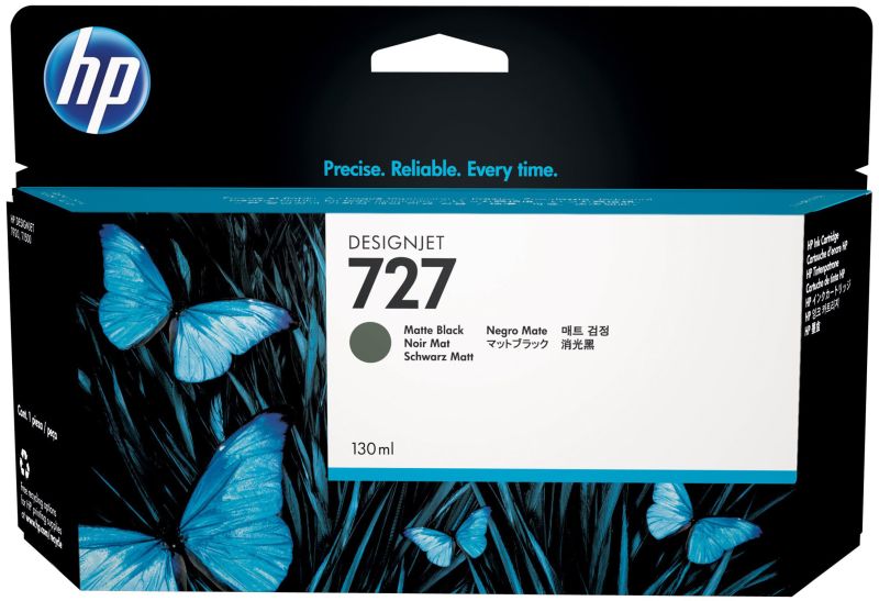 Original HP 727 | B3P22A Tinte Matt Schwarz