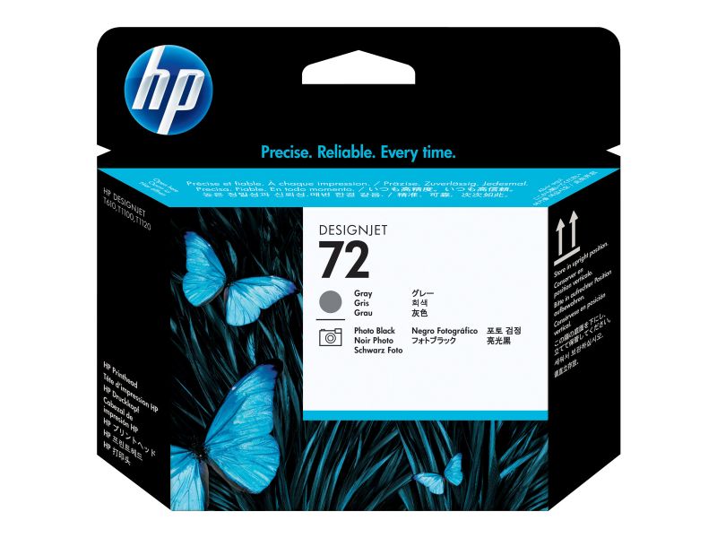Original HP 72 | C9380A Druckkopf Foto Schwarz & Grau