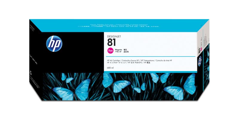 Original HP 81 |  C4932A Tinte Magenta ( 2022 )