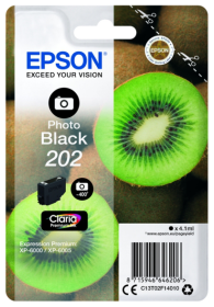 Original Epson 202 | C13T02F14010 Tinte Foto Schwarz