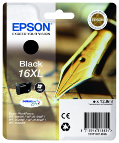 Original Epson 16XL | C13T16314012 Tinte Schwarz XL