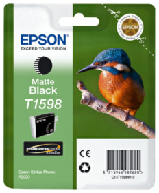 Original EPSON T1598 matt schwarz Tintenpatrone