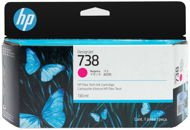 Original HP 738 | 498N6A Tinte Magenta