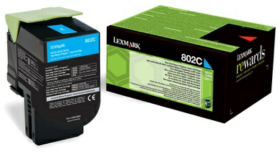 Original Lexmark 802CE | 80C20CE Toner Cyan XS