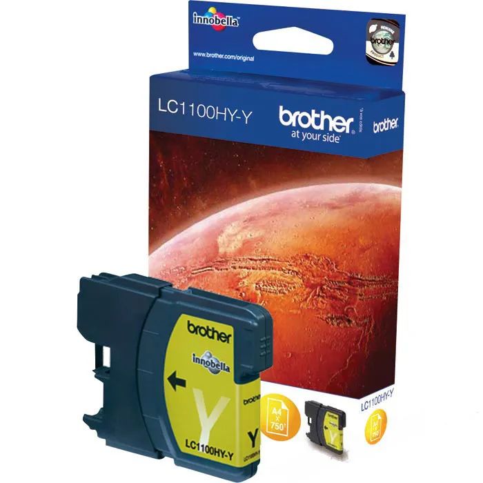 Original Brother LC1100HYY Tinte Gelb XL