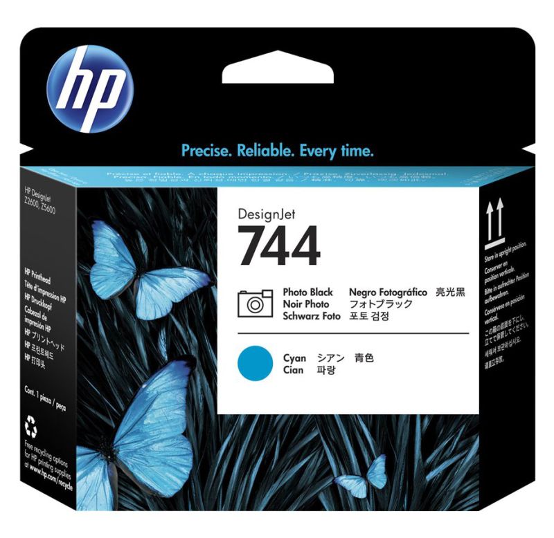 Original HP 744 | F9J86A Druckkopf Foto Schwarz & Cyan