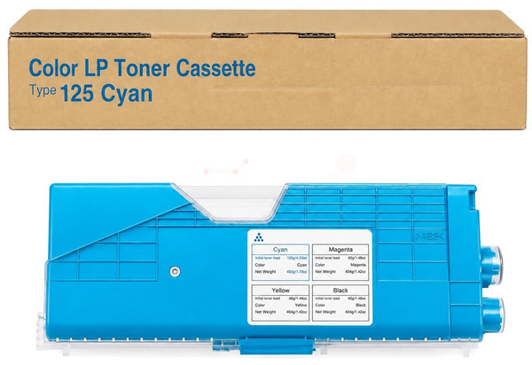 Original Ricoh Type 125 | 400839 Toner Cyan