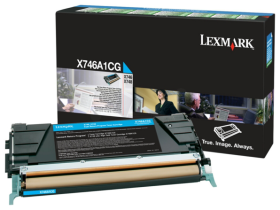 Original Lexmark X746A1CG Toner Cyan