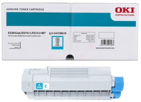 Original OKI 44318619 Toner Cyan