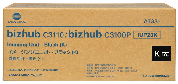 Original Konica Minolta IUP23K | A73303H Bildtrommel Schwarz