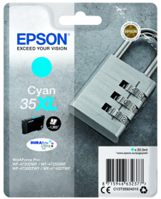 Original Epson 35XL | C13T35924010 Tinte Cyan XL