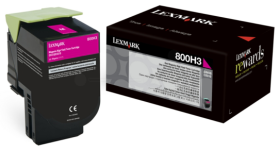 Original Lexmark 80C0H30 Toner Magenta XL