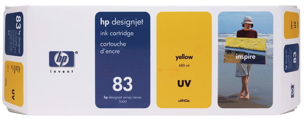 Original HP 83 | C4943A UV Tinte Gelb
