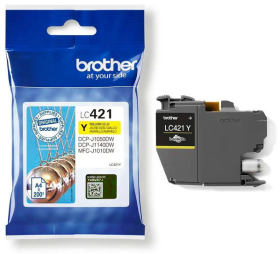Original Brother LC421Y Tinte Gelb