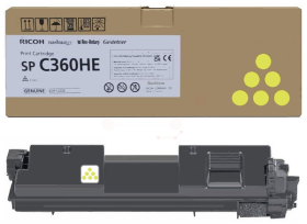 Original Ricoh Type SPC360HE | 408187 Toner Gelb XL