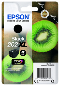 Original Epson 202XL | C13T02G14010 Tinte Schwarz XL
