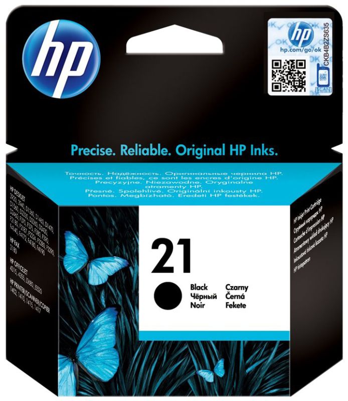 Original HP 21 | C9351AE Tinte Schwarz ( 01.2027 )