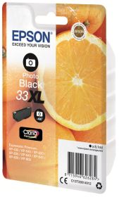 Original Epson 33XL | C13T33614012 Tinte Foto Schwarz XL