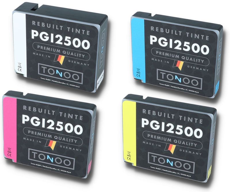 Tonoo® Tinte ersetzt Canon 9254B004 | PGI2500XL BK/C/M/Y Spar Set XL