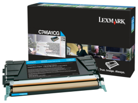 Original Lexmark C746A1CG Toner Cyan