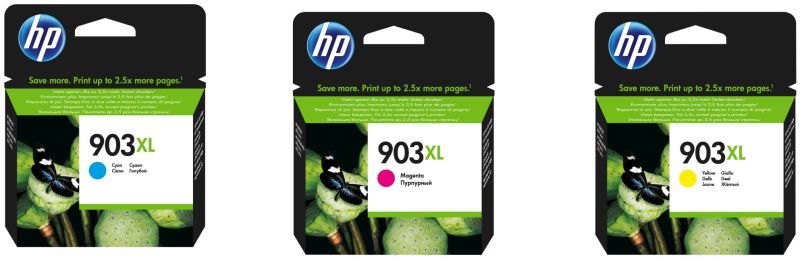 Original HP 903XL | 1CC20AE Tinte C/M/Y | 3 Stück | XL