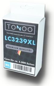 Tonoo® Tinte ersetzt Brother LC3239XLC Cyan XL