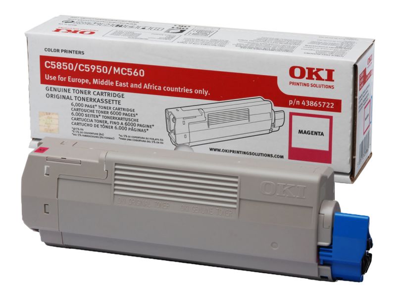 Original OKI 43865722 Toner Magenta