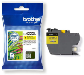 Original Brother LC422XLY Tinte Gelb XL