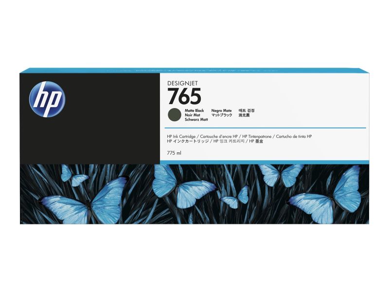 Original HP 765 | F9J55A Tinte dunkel Matt Schwarz