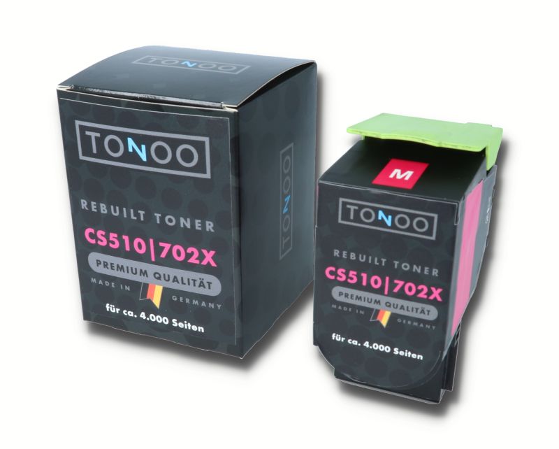 Tonoo® Toner ersetzt Lexmark 702XM | 70C2XM0 Magenta XXL